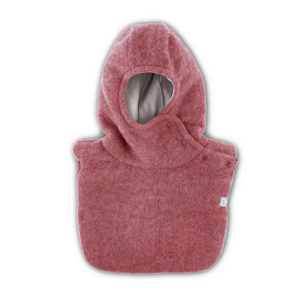 Cagoule en polaire de laine bio doublée coton - IOBIO by POPOLINI