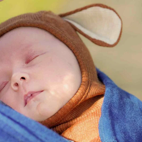 Cagoule enfant en laine mérinos oreilles de chiot - ManyMonths Collection "Unique" Puppy - Derniers exemplaires
