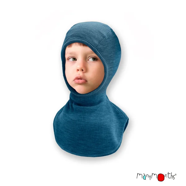 Cagoule Manymonths en laine mérinos enfant et adulte – Coloris 2025/26