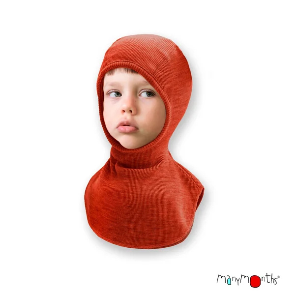 Cagoule Manymonths en laine mérinos enfant et adulte – Coloris 2025/26