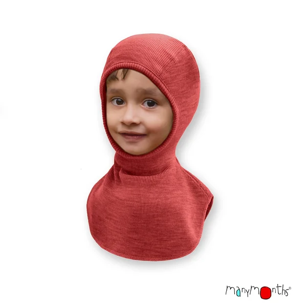 Cagoule Manymonths en laine mérinos enfant et adulte – Coloris 2025/26