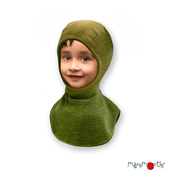 Cagoule Manymonths en laine mérinos enfant et adulte – Coloris 2025/26