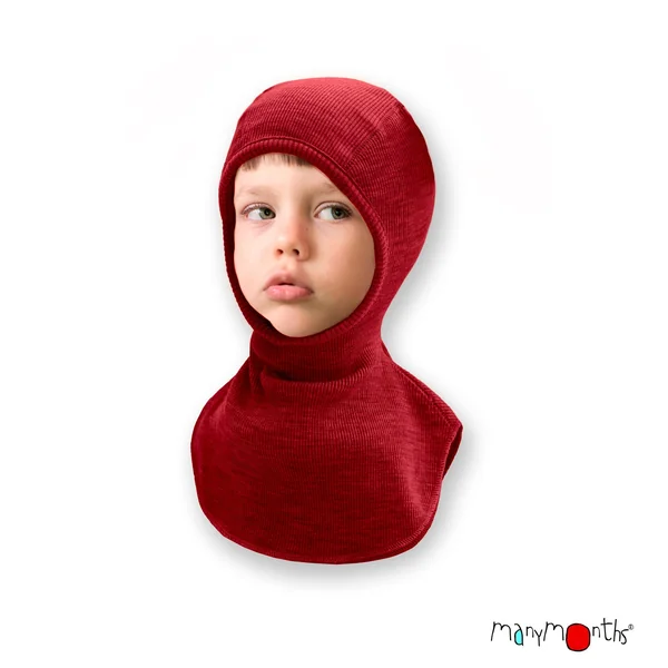 Cagoule Manymonths en laine mérinos enfant et adulte – Coloris 2025/26