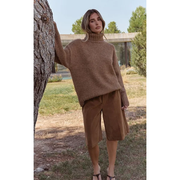 Camel Short Bermuda En Synthétique