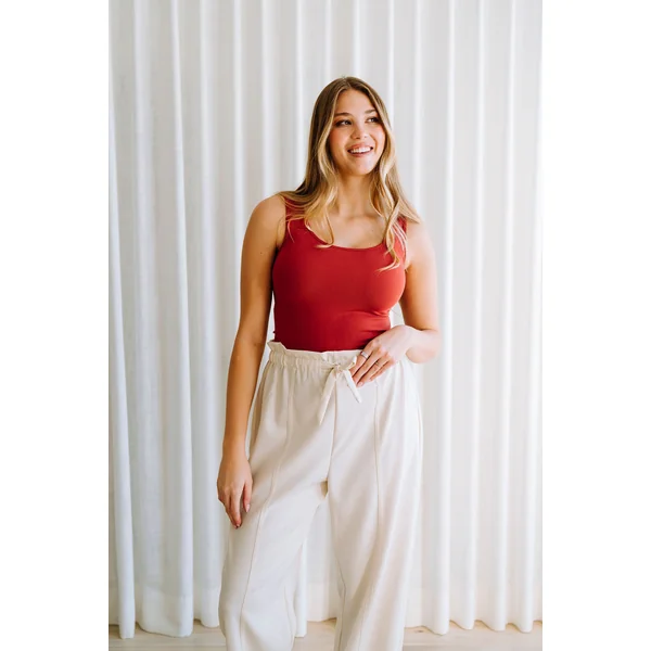 Camisole en bambou - terre cuite