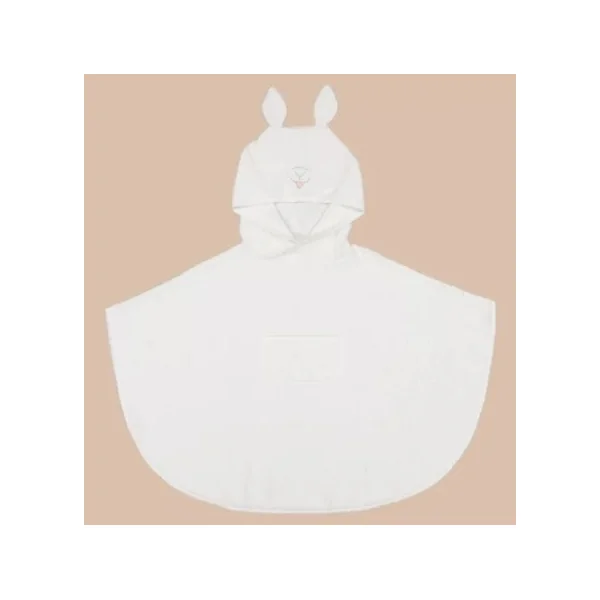 Cape de bain en coton bio JOEY Paris - Poncho à capuche avec oreilles