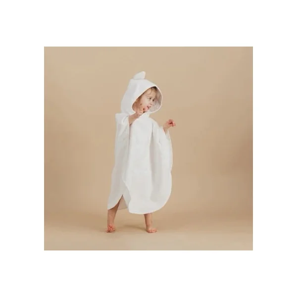 Cape de bain en coton bio JOEY Paris - Poncho à capuche avec oreilles