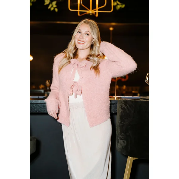 Cardigan DENISE - rose ballerine