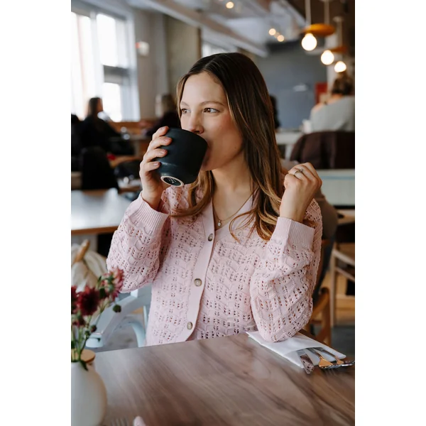 Cardigan en maille léger - brise de roses