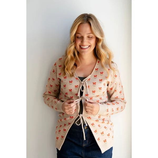 Cardigan LISA - fleurs des bois