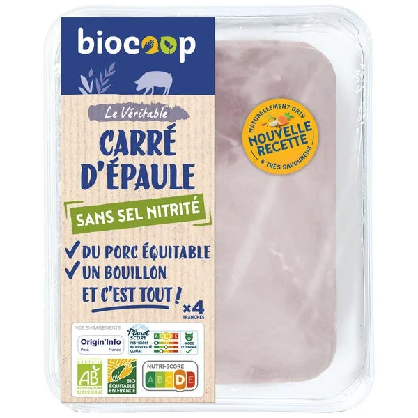 Carré d'épaule s/sel nitrité (4) 160g