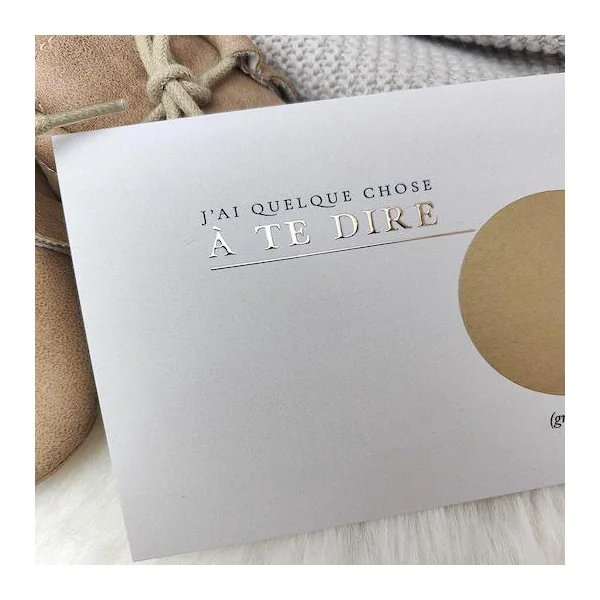 Carte annonce à gratter "Vous allez être GRANDS-PARENTS"