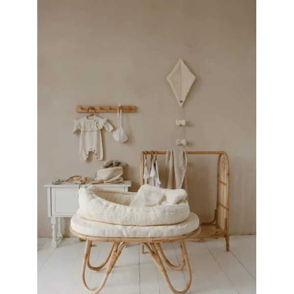 Cerf volant mural sherpa écru (2 tailles) - Babyly