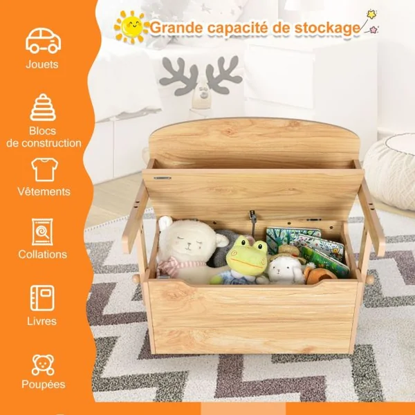 Chaise d'Activités Convertible pour Enfants 3-7 Ans Coffre de Rangement Convertible en Bureau ou Banc 60x34x57 cm Gris