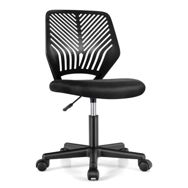 Chaise de Bureau Pivotante Enfants avec Hauteur Réglable 77-89cm Siège à Roulettes avec Dossier Ergonomique & Base à 5 Étoiles Charge 150kg Bleu/Gris/Noir/Rose