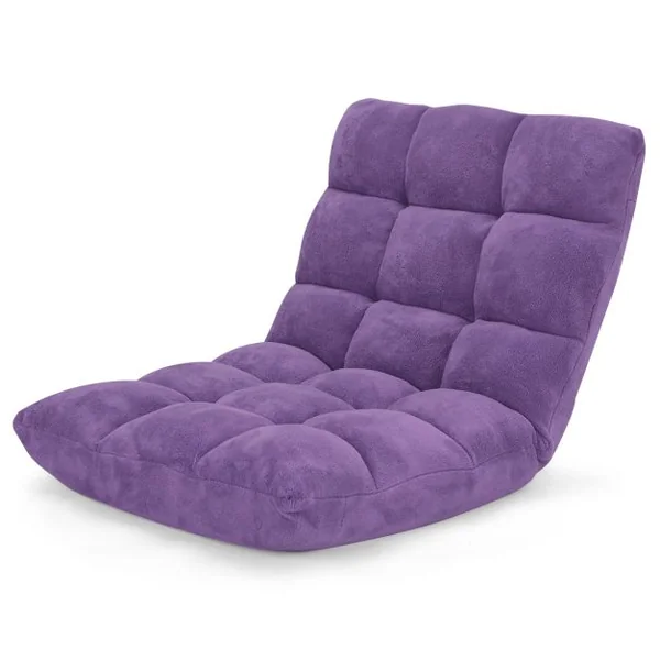 Chaise de Méditation Canapé-Lit Pliable avec 14 Positions Réglables 54,5 x 54,5 x 56CM 12 Couleurs