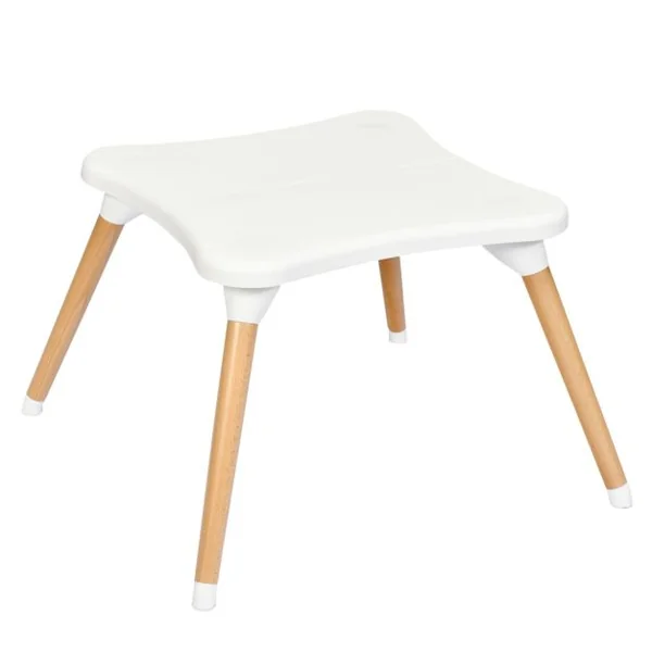 Chaise Haute Bébé 4 en 1 Plateau Réglable en 4 Etapes avec Coussin Amovible Repose-Pieds pour Bébé 6 Mois-3 Ans Charge 15KG Café/Gris/Kaki