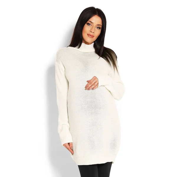 Chandail de grossesse grosses mailles - Ardoise/Beige/Gris