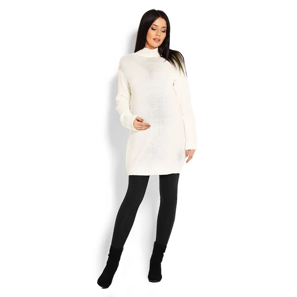 Chandail de grossesse grosses mailles - Ardoise/Beige/Gris