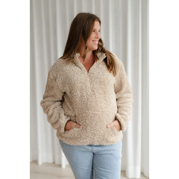 Chandail TEDDY BEAR - beige bouclé