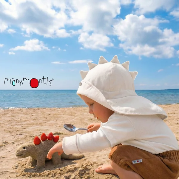 Chapeau de soleil DINO - Chapeau évolutif ManyMonths chanvre et coton bio - Nouveauté 2026