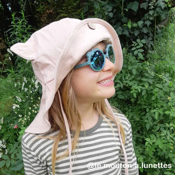 Chapeau de soleil oreilles de CHAT évolutif - Chapeau "Kitty" ManyMonths chanvre et coton bio
