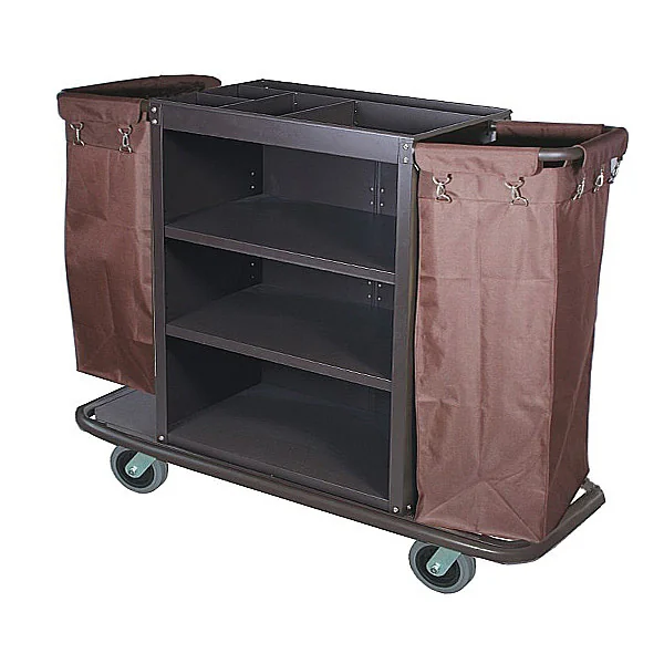 CHARIOT SANS PORTES + 2 SACS 144x52x102,5 CM MARRON FER (1 UNITÉ) - Garcia de Pou