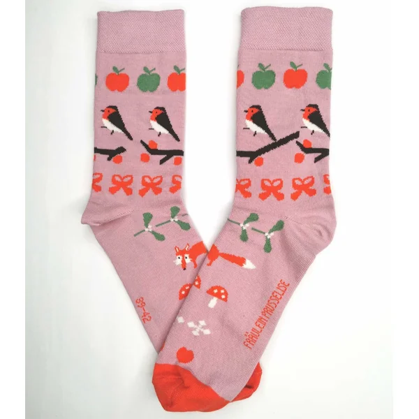 Chaussettes en coton bio "Bonne année" - pointures 19 à 42 - Fräulein Prusselise