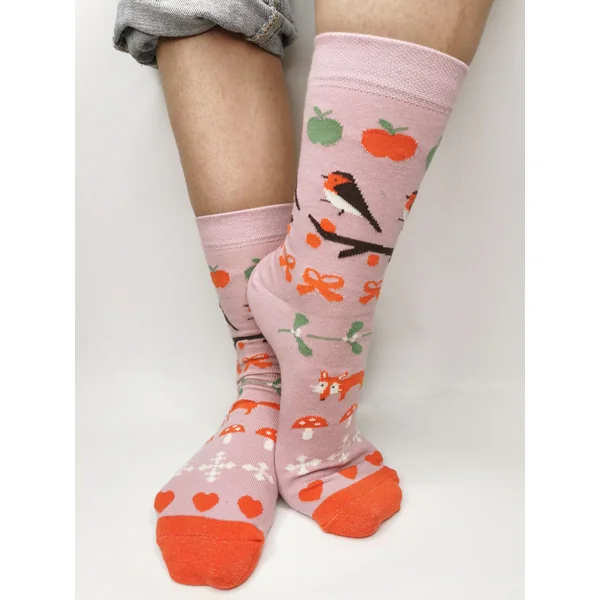 Chaussettes en coton bio "Bonne année" - pointures 19 à 42 - Fräulein Prusselise
