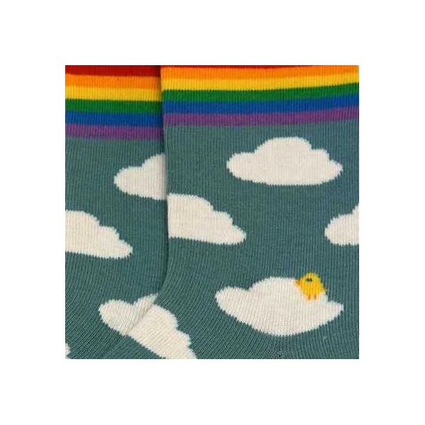 Chaussettes en coton bio motif Arc-en-ciel - pointures 19 à 42 - Fräulein Prusselise