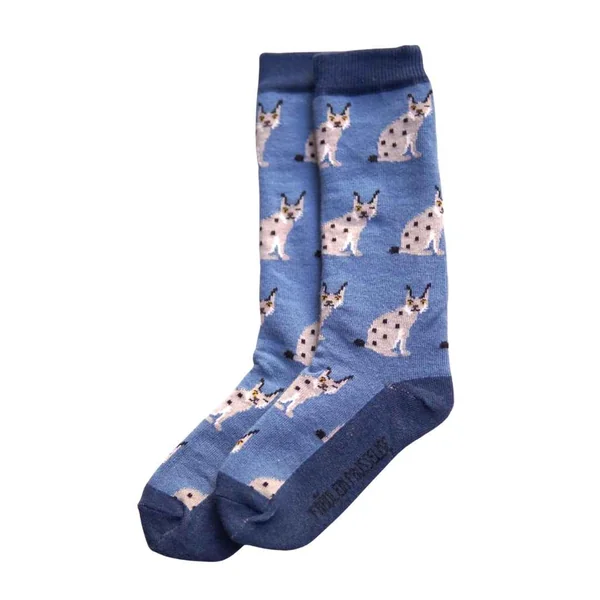 Chaussettes hautes "Lynx" en coton bio - pointures 19 à 42 - Fräulein Prusselise