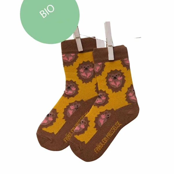 Chaussettes "hérisson" en coton bio – Fräulein Prusselise