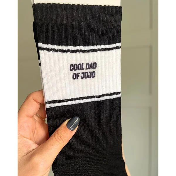 Chaussettes personnalisées style sport – Cadeau original pour papa, maman, papy, mamy…