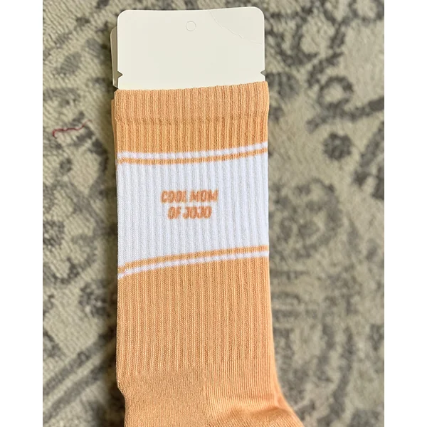Chaussettes personnalisées style sport – Cadeau original pour papa, maman, papy, mamy…