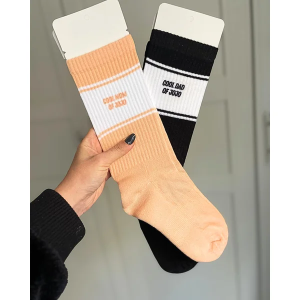 Chaussettes personnalisées style sport – Cadeau original pour papa, maman, papy, mamy…