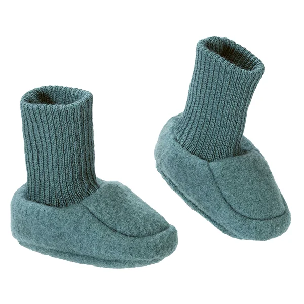Chaussons bébé en laine bouillie bio - Nouveauté DISANA