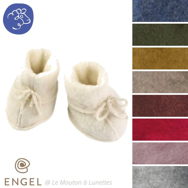 Chaussons bébé en laine polaire bio - Engel Natur