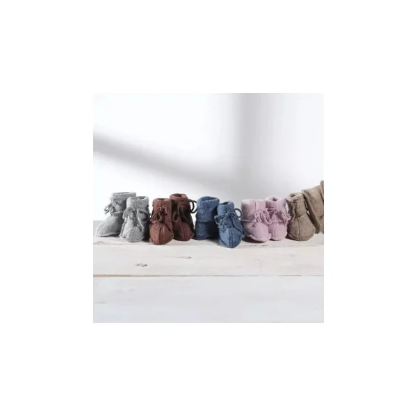 Chaussons bébé en laine polaire bio - Engel Natur