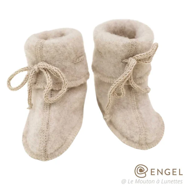 Chaussons bébé en laine polaire bio - Engel Natur