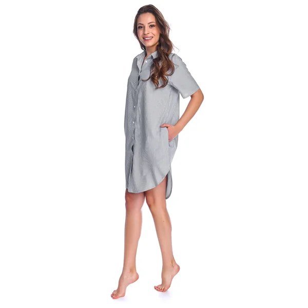 Chemise de nuit de grossesse et d'allaitement spécial maternité en viscose - Reste 1XL