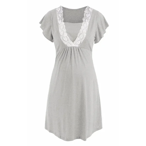 Chemise de Nuit Grossesse en Dentelle