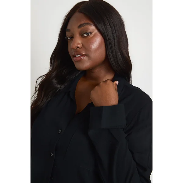 Chemise Oversize Aspect Lin Plus Essentials