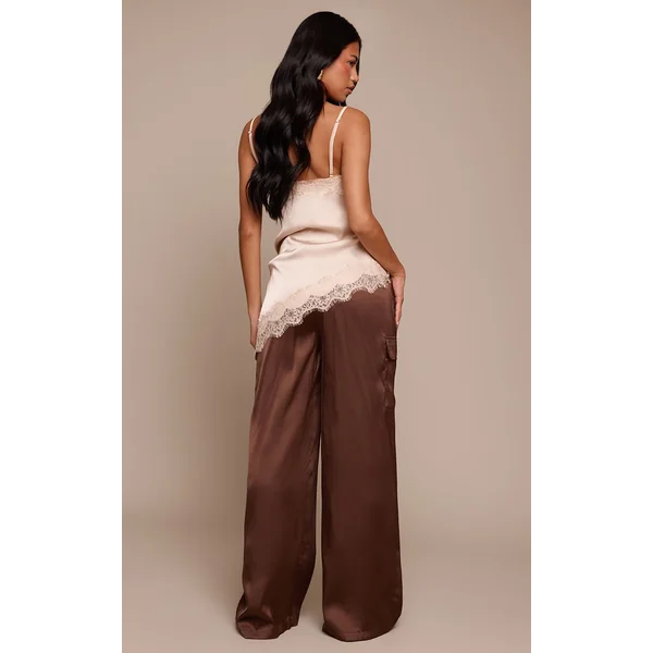 Chocolat Cargo Large En Satin