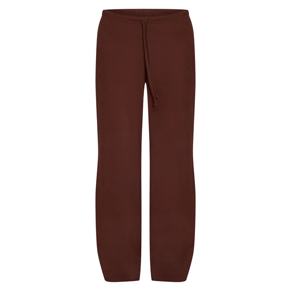 Chocolat Ensemble Coordonné Pantalon Toucher Doux À Taille Élastiquée