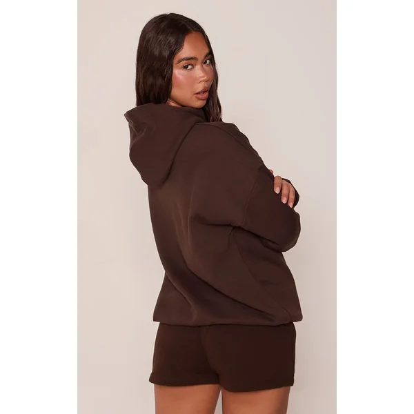 Chocolat Short Molleton À Logo PLT