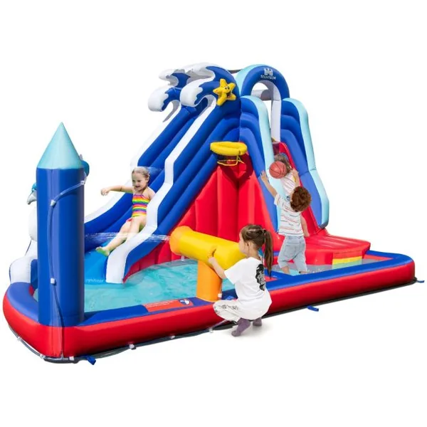 Château Gonflable Aquatique pour Enfants (sans Souffleur) Multicolore