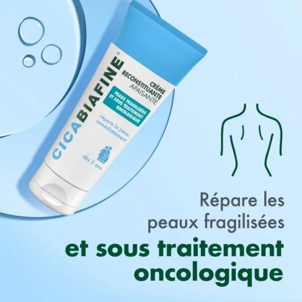 CICABIAFINE Crème Reconstituante Apaisante 200ml - Peaux Fragilisées et Sous Traitement Oncologique