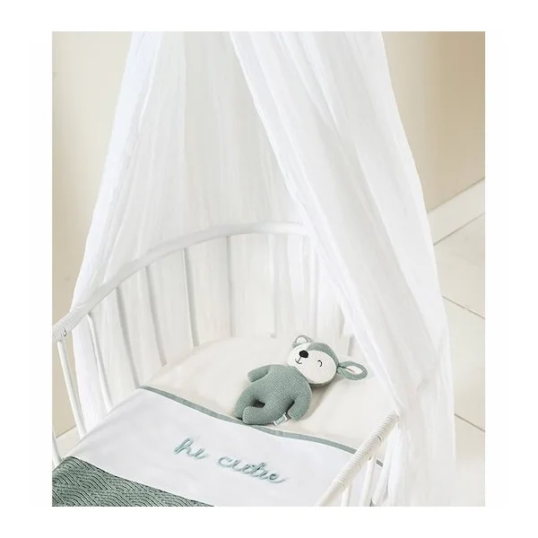 Ciel de lit 155 cm blanc