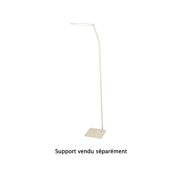 Ciel de lit 155 cm fronces blanc