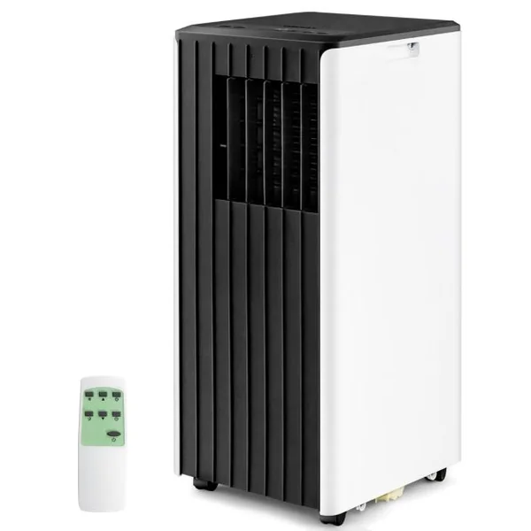 Climatiseur Mobile 4 en 1 avec Refroidissement Ventilateur Déshumidificateur et Mode Veille Télécommande Application Intelligente Minuterie 24h